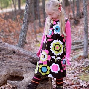 Mini Boden flower power dress 9 10